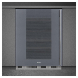Винный шкаф SMEG CVI138LS3 (петли слева) серебристое стекло
