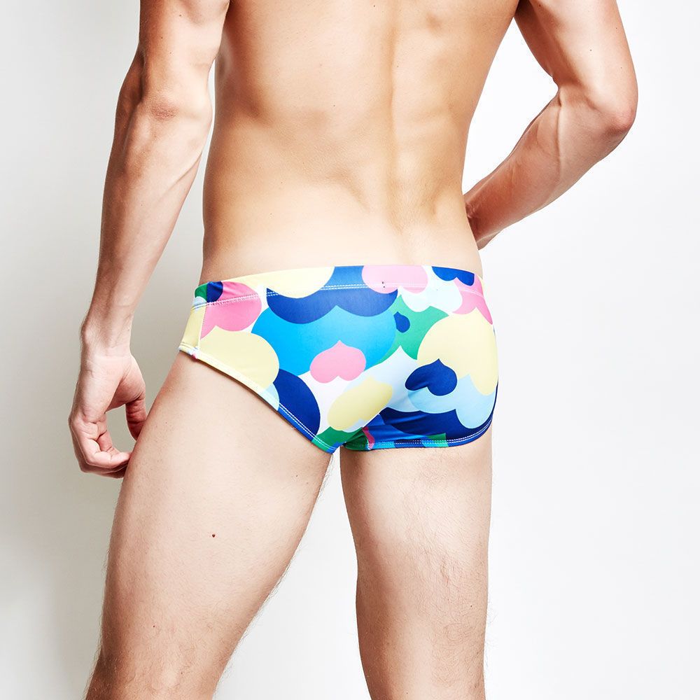 Мужские плавки синие с принтом eussieinq