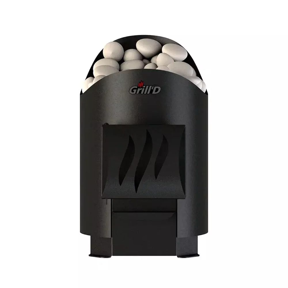 Дровяная банная печь Grill'D Aurora Mini Short (дверца без стекла)