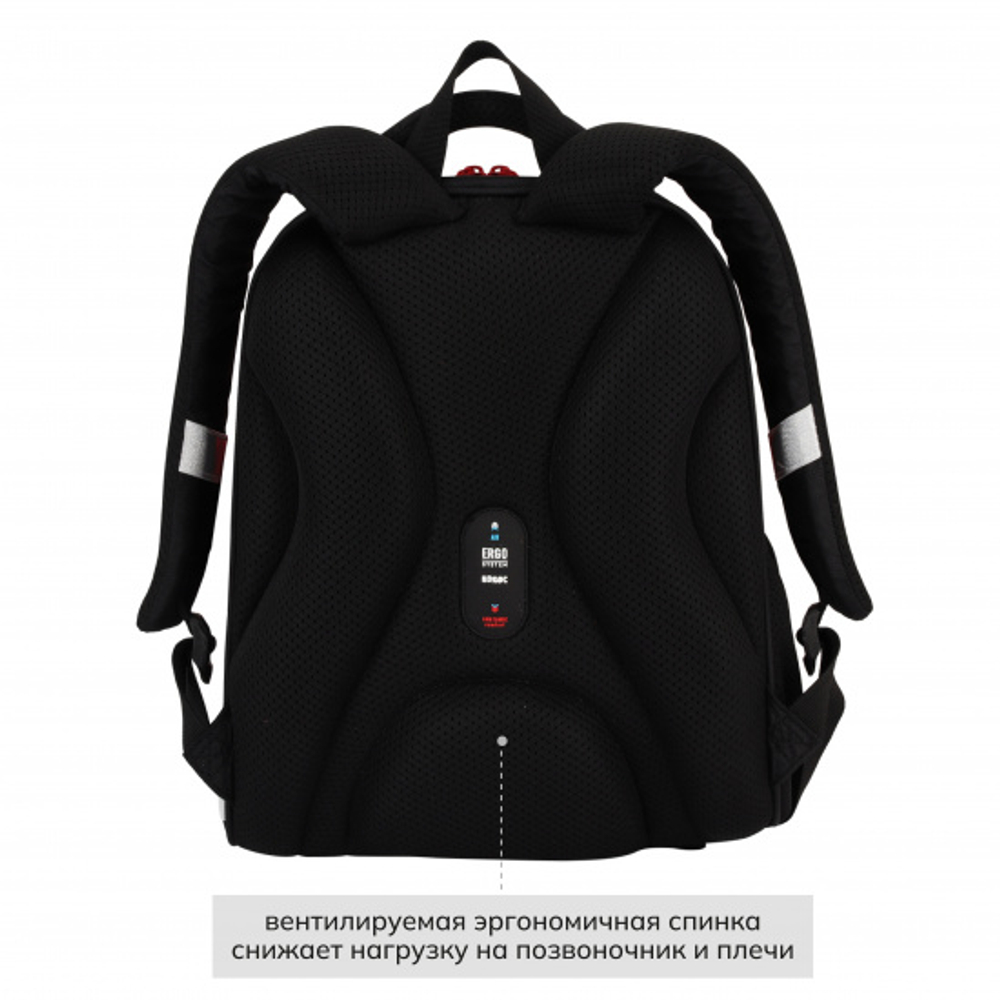 Ранец, спинка эргономичная, 1 отделение, 35*27*13 см, ERGO Light, Welcome, КОКОС, 213771