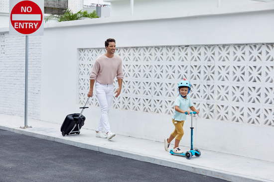 Самокат Mini Micro Deluxe LED Аква