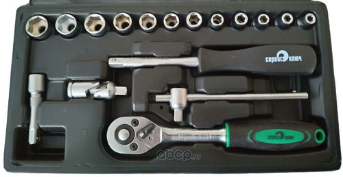 Набор инструментов (17 предм.) 1/4 6-гр (Сервис Ключ)