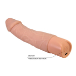 Телесный реалистичный вибратор Jermaine - 19,5 см. (Цвет: телесный)