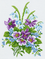 "Нежный букет"-0839/1 канва с рисунком