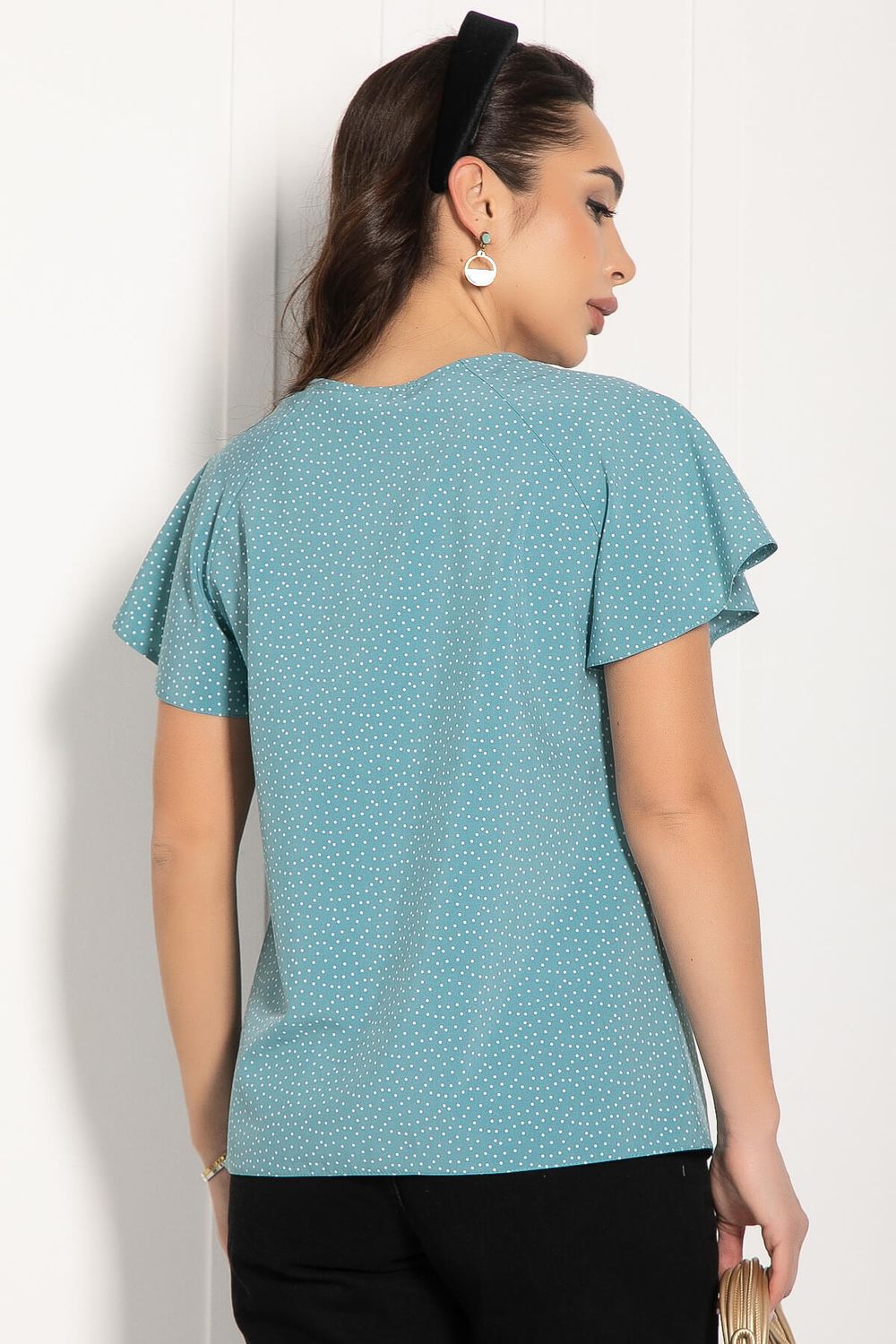 Блуза Сицилия (светло-бирюзовая) Б11601 LT Collection