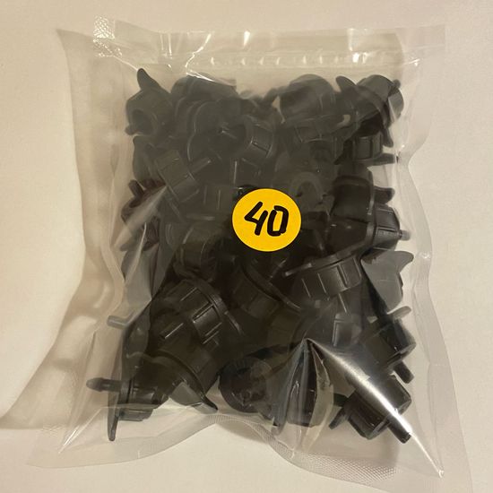 Капельница с лабиринтом разборная, Черная, 4л/ч - 0,7-3,2 bar (TOD0104)