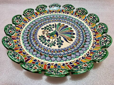 Блюдо для шашлыка"Риштан" 32 см.