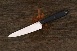 Нож кухонный MOYO Премьер универсальный 130мм, сталь AR-RPM9, рукоять G10-extra черный