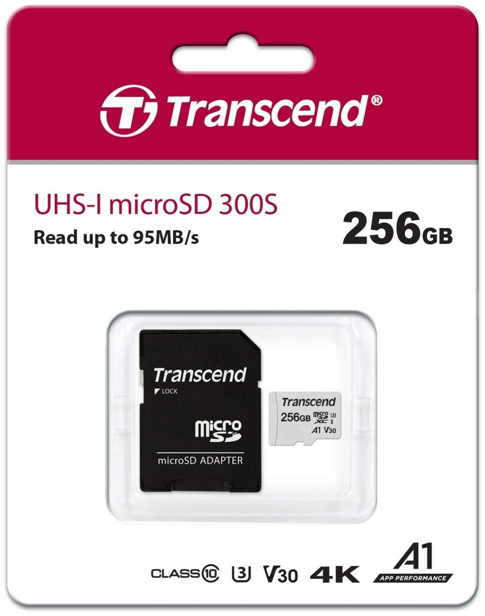 Карта памяти Transcend TS256GUSD300S-A 256Gb