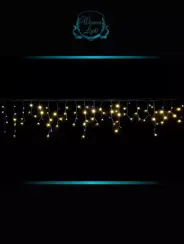 Бахрома-ПВХ 850 теплых белых LED 25 м. 0,6*0,4*0.3, мерцающий диод, черный провод, IP54, Winner (ww.02.6B.850+)