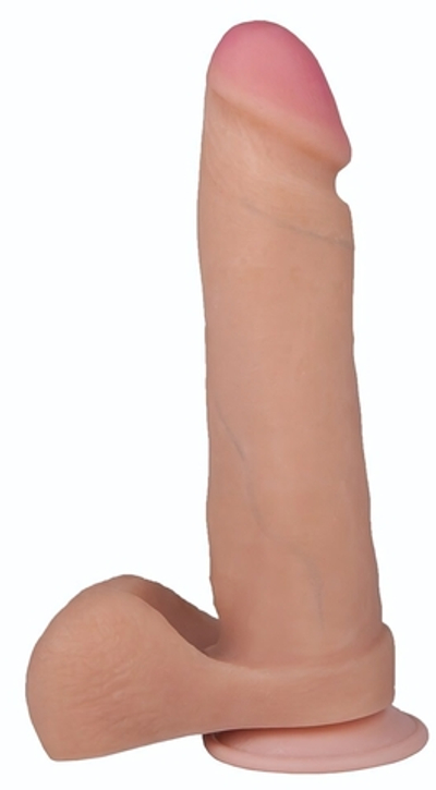 Телесный фаллоимитатор на присоске F&F BEST COCK 8 - 22 см. (Цвет: телесный)