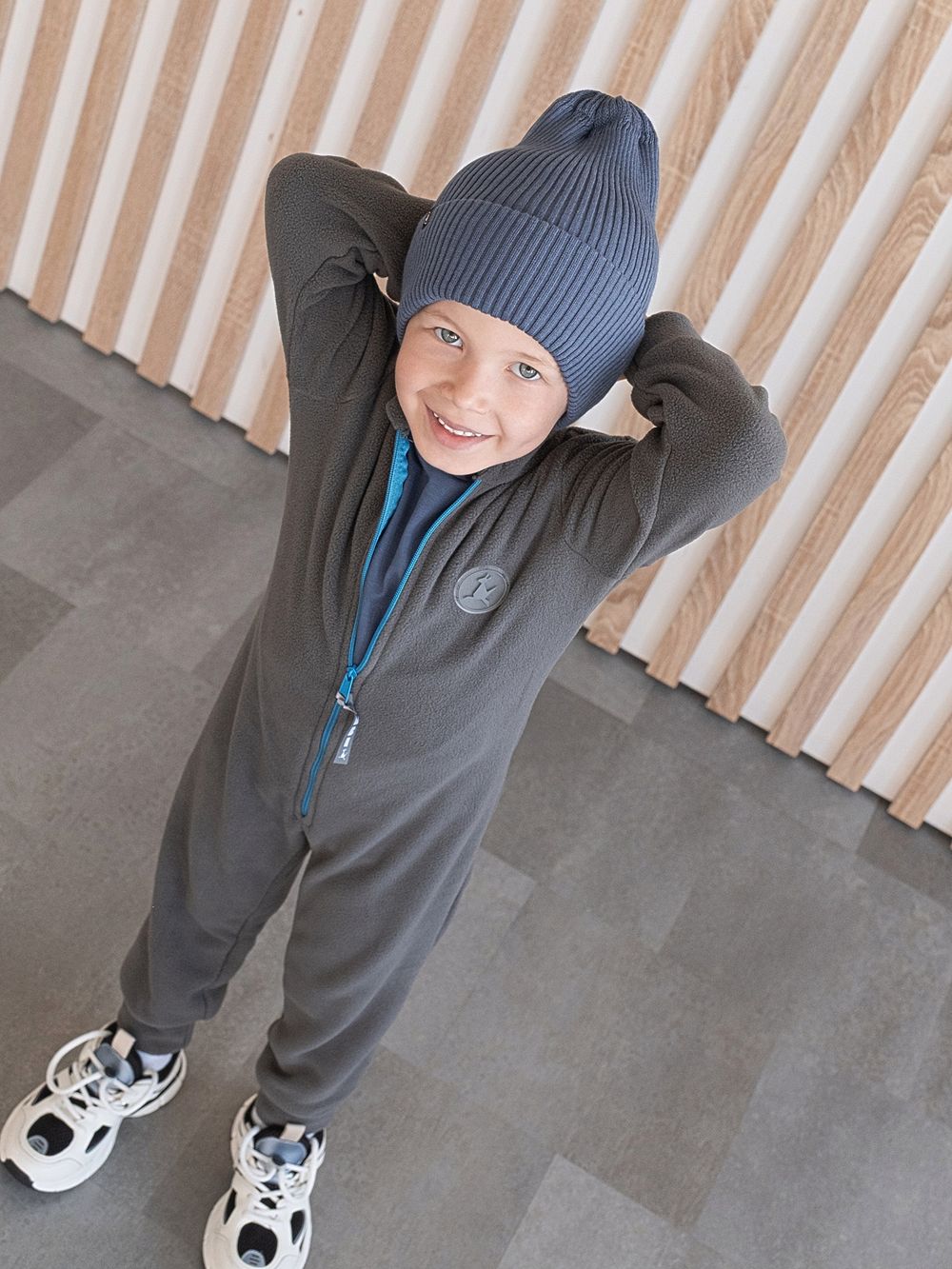 Комбинезон флисовый (Пепельный)