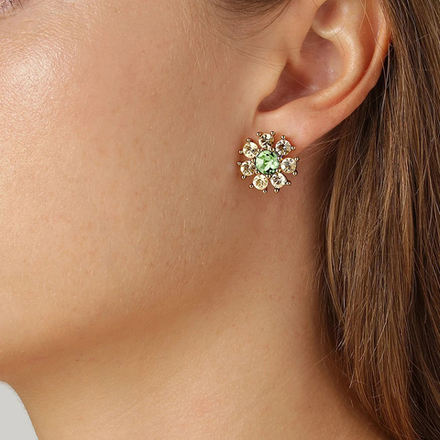 Серьги Dyrberg Kern AUDE SG L.GREEN/GOLDEN 440041