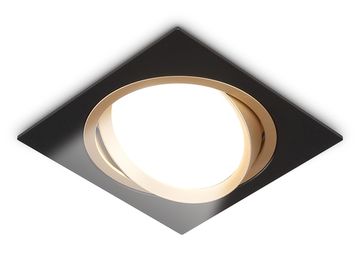 Встраиваемый поворотный точечный светильник 1*GX53 TN51918 BK/GD чёрный/золото Techno Spot GX Standard tech Ambrella