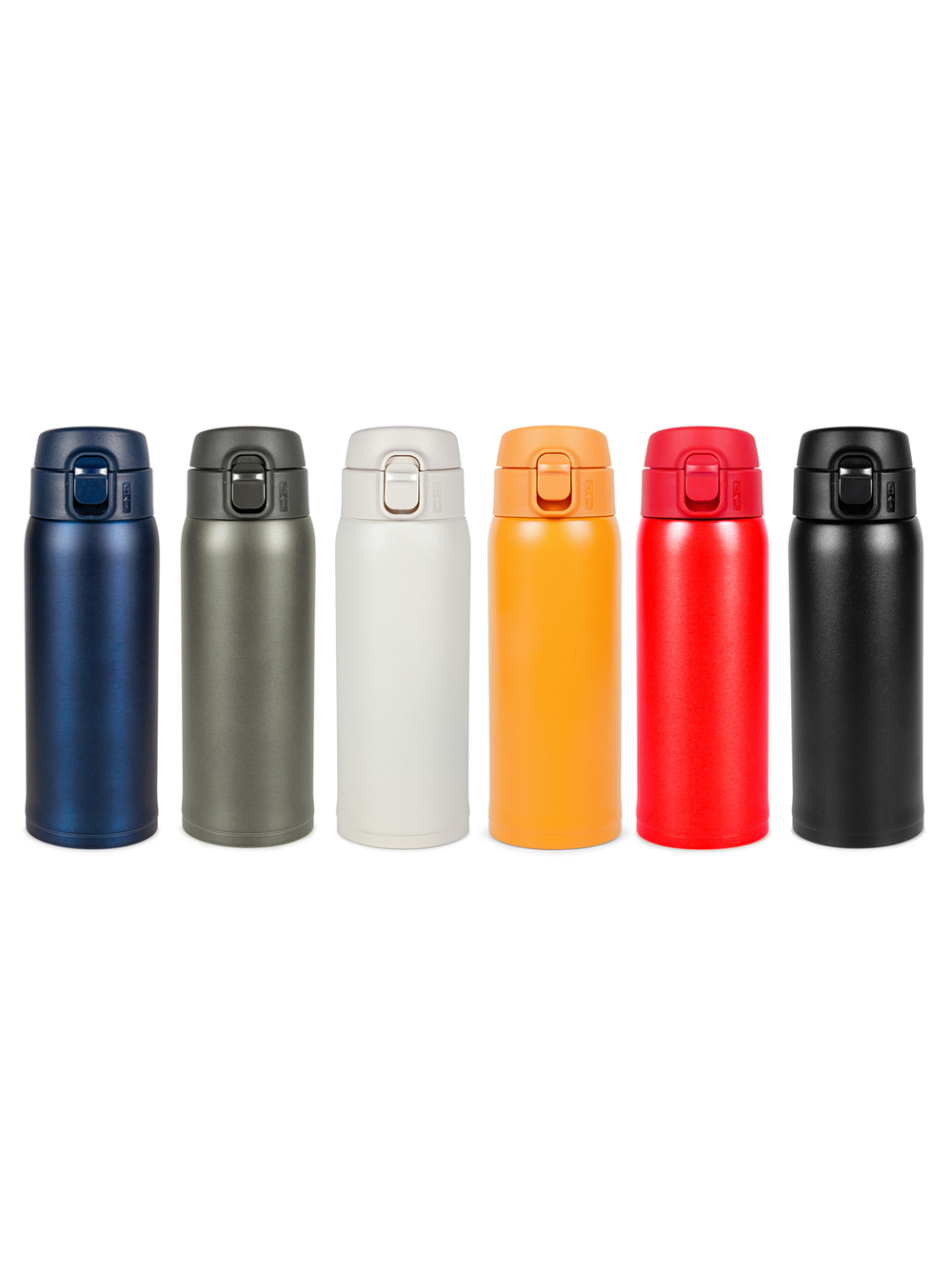 Термокружка Relaxika 701 (0,48 литра), желтая, (без лого)