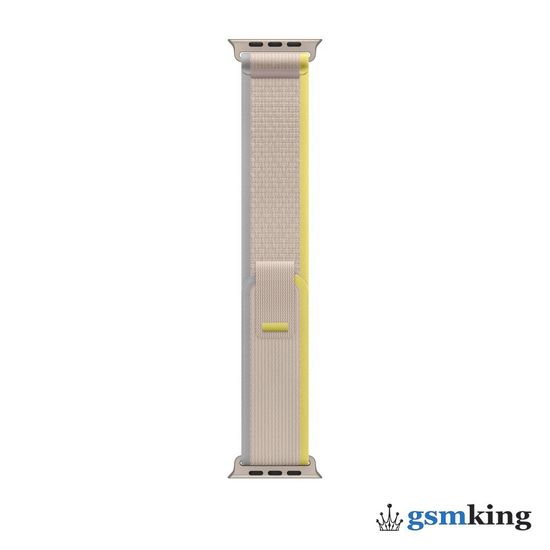 Apple Watch Ultra GPS + Cellular 49mm Titanium Case with Yellow/Beige Trail Loop