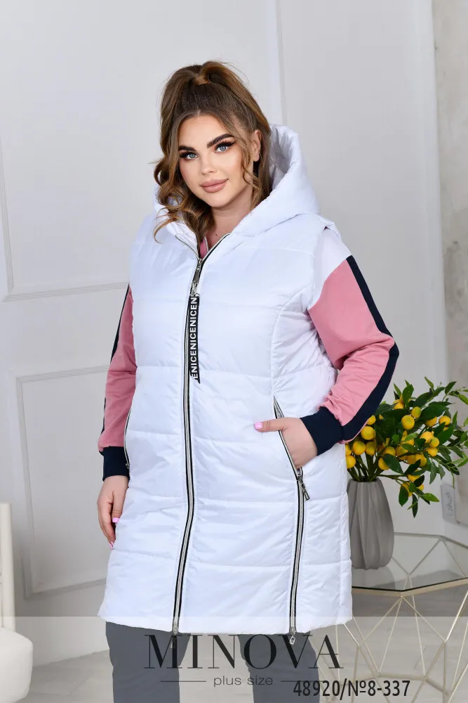 Костюм 8-337-фреза-белый Minova