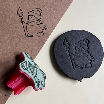 Штамп «Снеговик № 3»