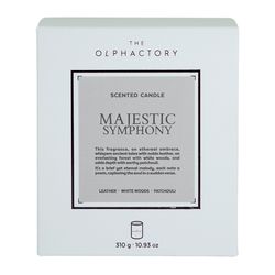 Свеча ароматическая The Olphactory, White Insignia, Majestic Symphony, 60 ч