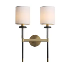 SL1404.301.02 Светильник настенный ST-Luce Латунь/Прозрачный E14*2 40W ВЕРИТАС