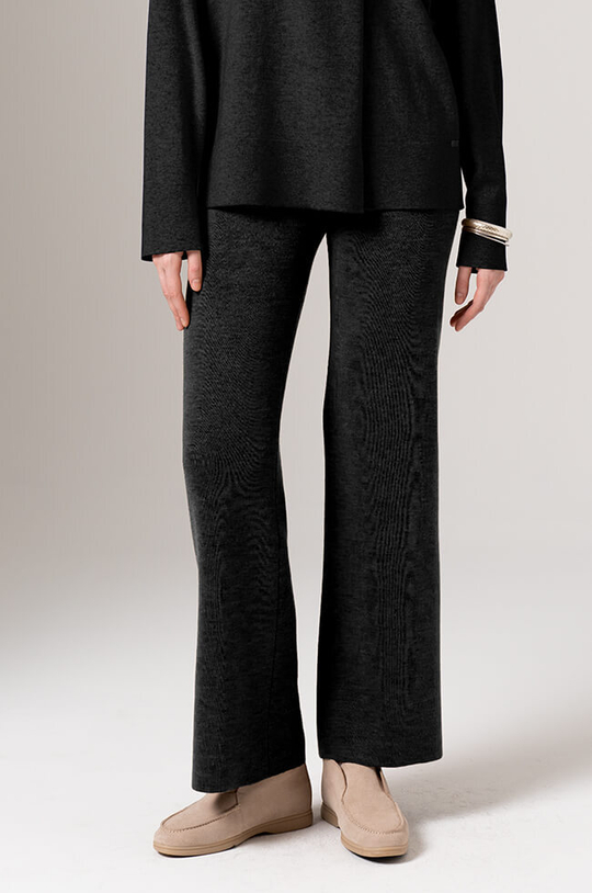 31112 Брюки женские (темно-серый меланж )