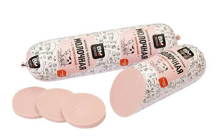 Колбаса вареная "Молочная с телятиной" Волковысский МК