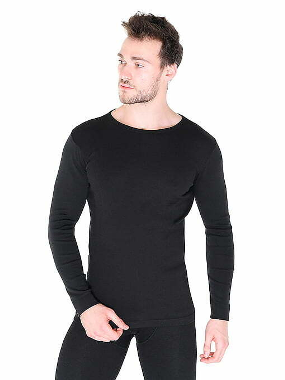 Лонгслив мужской черный