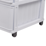 Комод 4 ящика, Дюна, 40х50х94 см, бел, 04014, Dunya Plastik