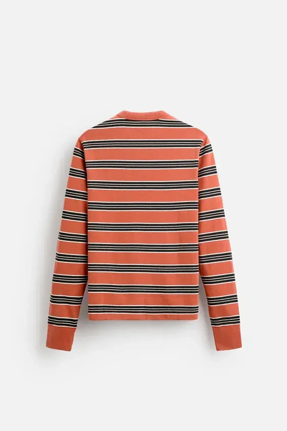 ZARA Х HARRY LAMBERT ФУТБОЛКА В ПОЛОСКУ, ЧЕРНЫЙ/ОРАНЖЕВЫЙ