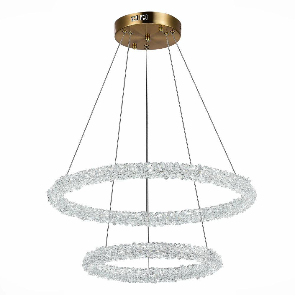 SL6110.203.02 Люстра подвесная ST-Luce Золотистый/Золотистый LED 2*28W 3000 - 6500K