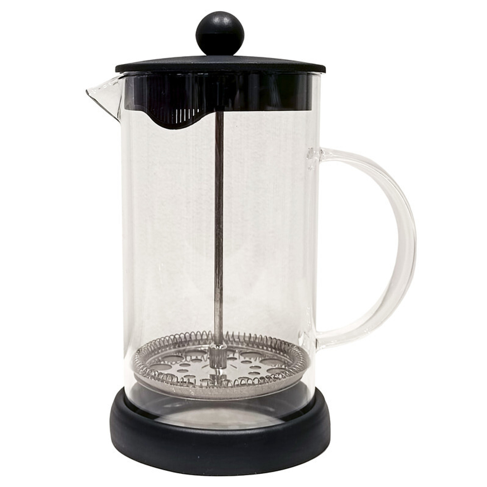 Чайник заварочный/кофе-пресс Munk, 1 л, боросиликатное стекло/пластик