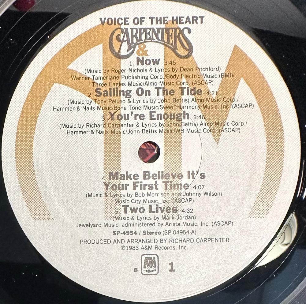 Carpenters- Voice Of The Heart (США 1983г.)