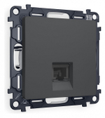 Розетка Ethernet RJ-45 и со шторками, без рамки Ambrella Volt Quant MA912010