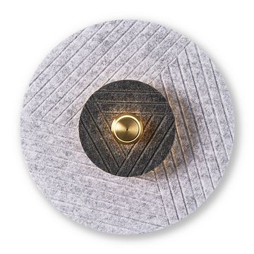 Бра 5W 3000K FR5494WL-L4GR черный/серый Acoustic Freya