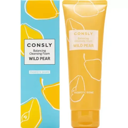 CONSLY Балансирующая очищающая пенка для умывания с экстрактом дикой груши для комбинированной и жирной кожи Balance Cleansing Foam, 120 мл