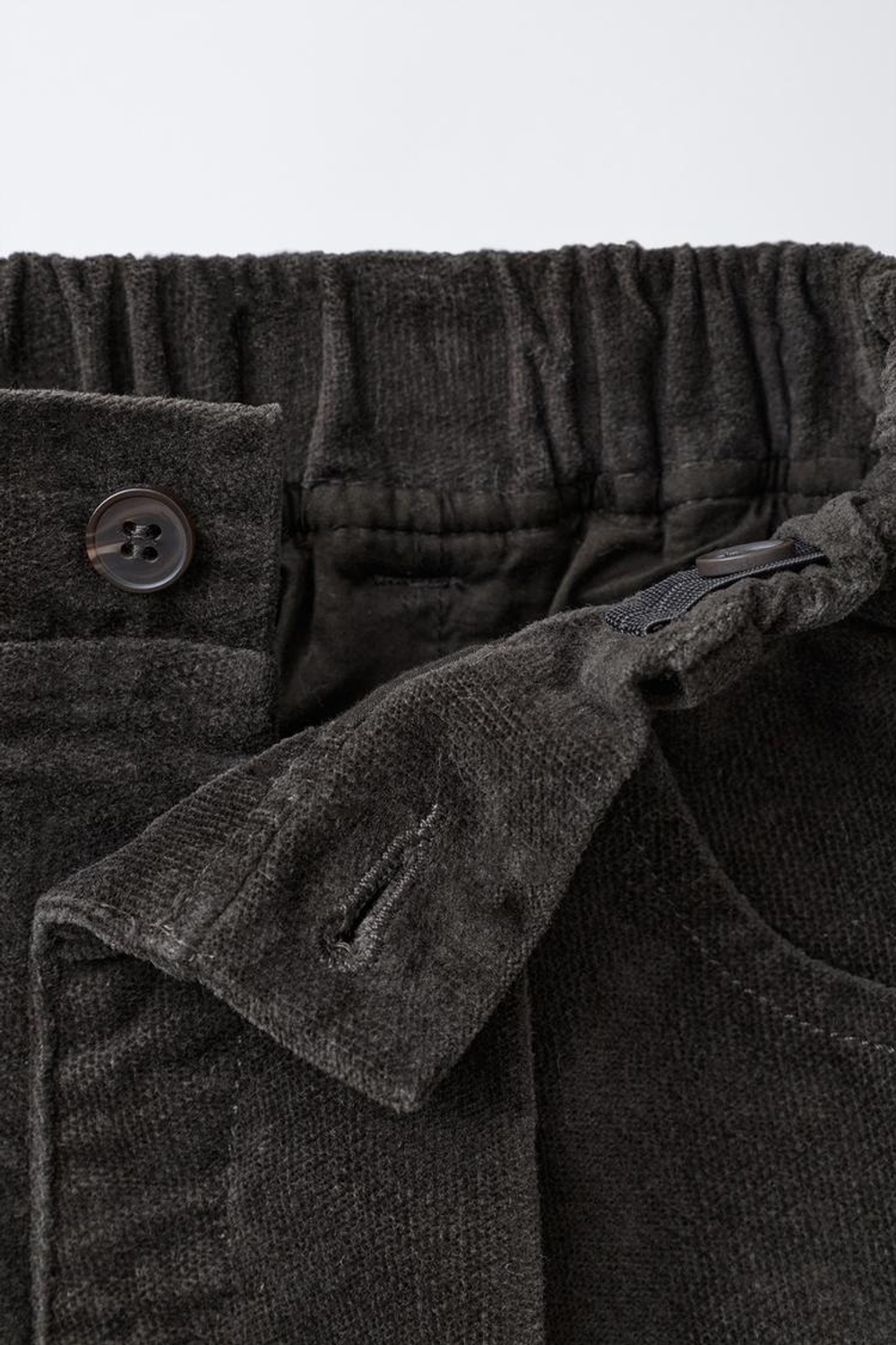 ZARA БРЮКИ BAGGY SOFT TOUCH, ЗЕЛЕНЫЙ