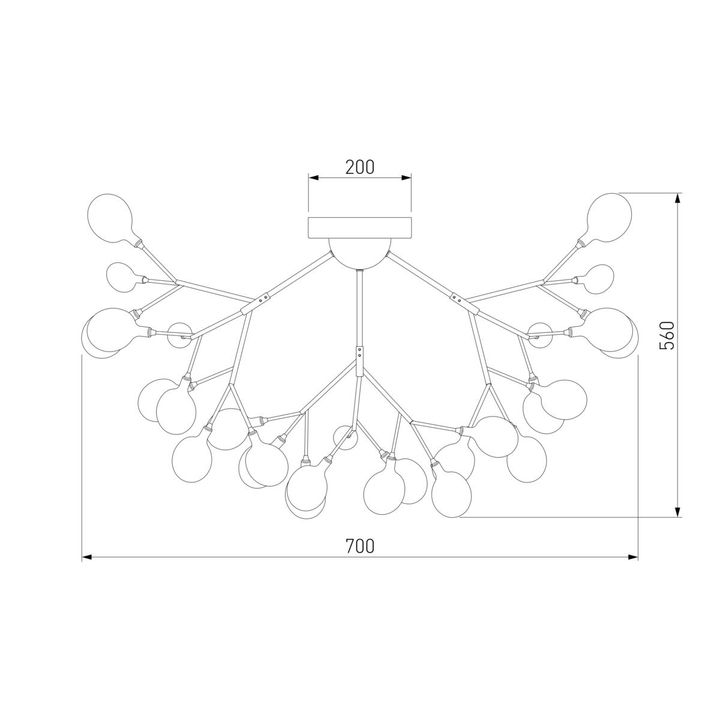 Потолочная люстра Bogates Lamella 556