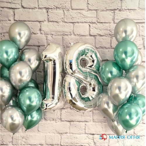Сет из шаров "Мега" (Цифры на выбор)