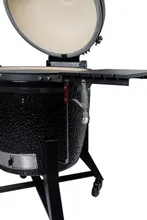 Керамический угольный гриль Diamond Egg Dream Deep Black, 60 см, чёрный, с ножками и столиками