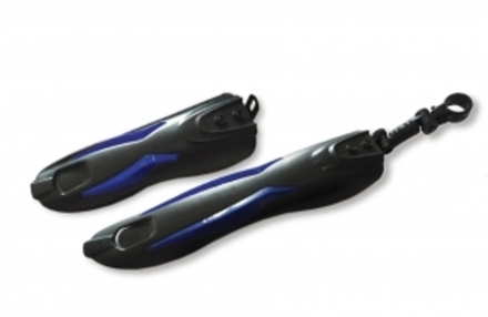 Комплект крыльев, 20"-26", материал пластик, черный с синими вставками HN 10-1 blue