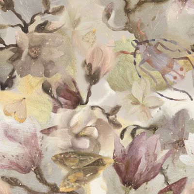 цветы и мотыльки