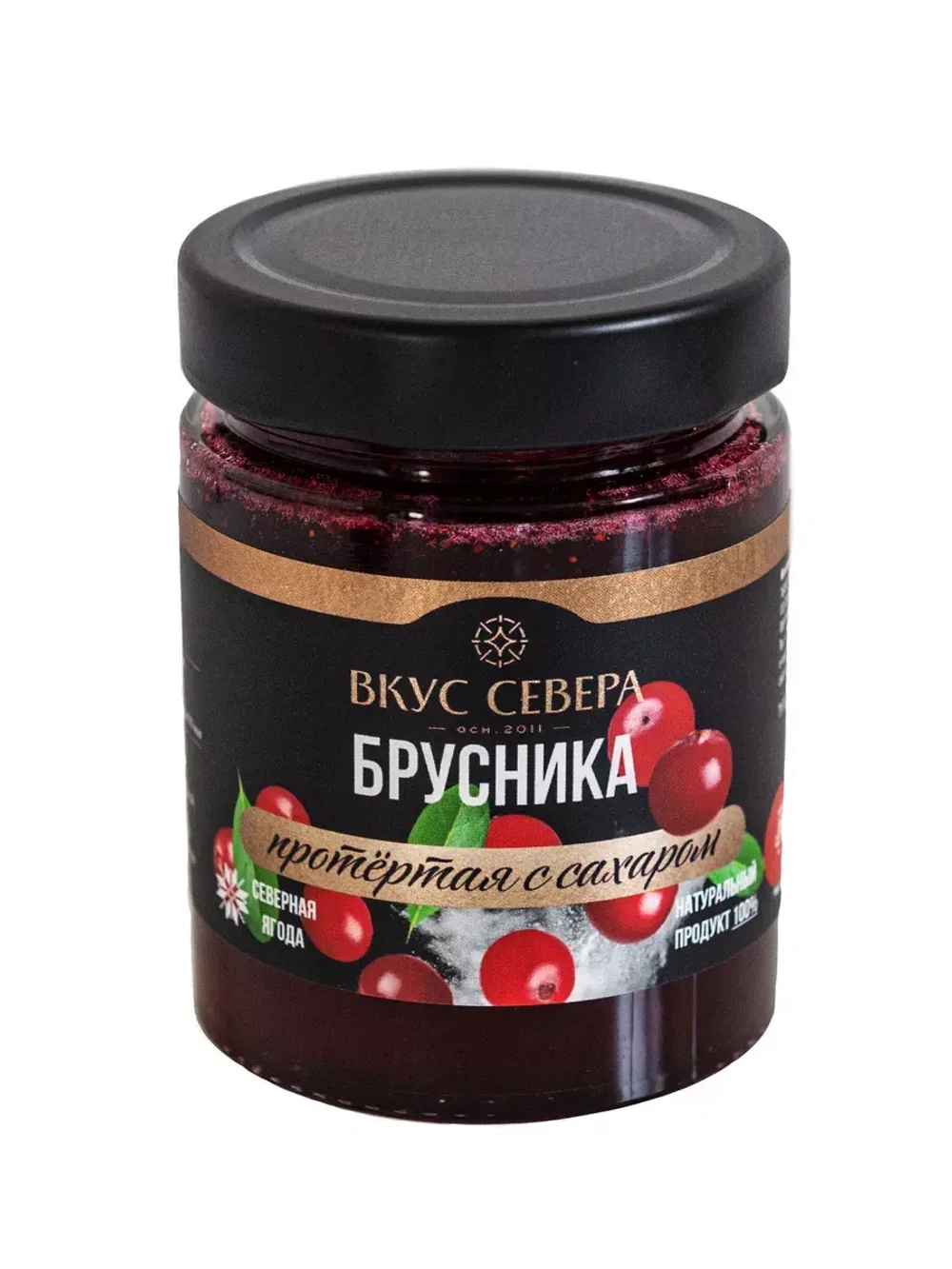 Брусника протертая с сахаром 300 гр