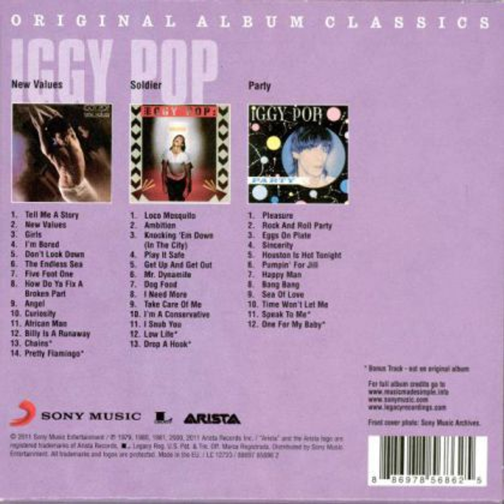 Iggy Pop / Original Album Classics (3CD)
