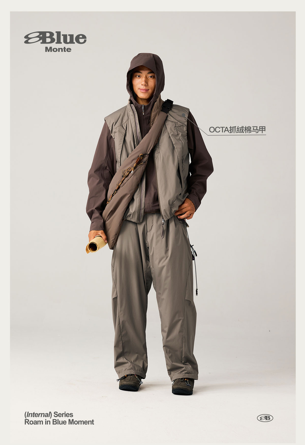 Брюки Nothomme Blue OCTA Men's Ultra-Light Water-Resistant Fleece Warm Hiking Pants – Soft & Breathable for Fall/Winter.