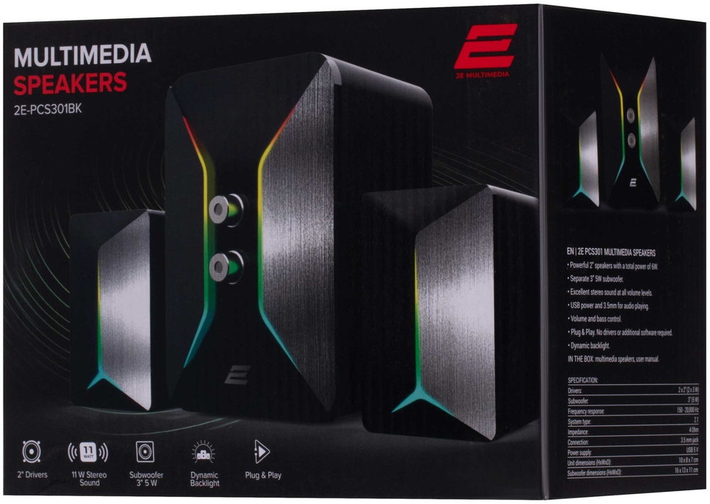 Акустическая система 2E PCS301 RGB