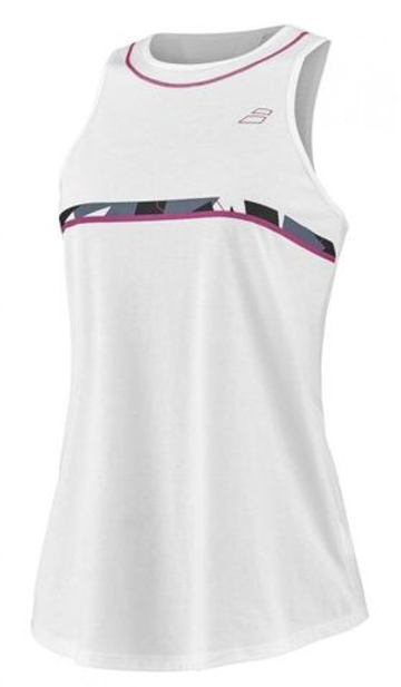 Женский топ теннисный Babolat Aero Cotton Tank Woman - белый