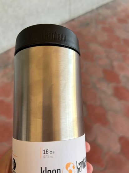 Термокружка Klean Kanteen TKWide Cafe Cap 16oz (473 мл) Brushed Stainless (уценка)