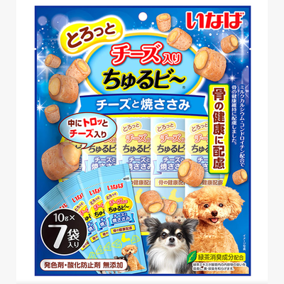 QDS-182 INABA Churu Bee Запеченные трубочки для собак Куриное филе для суставов 10г(1шт)