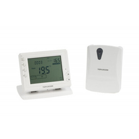 Комнатный термостат Бастион TEPLOCOM 915 (TS-Prog-2AA/3A-RF, беспроводной, программируемый, реле 250В, 3А)