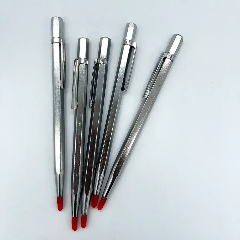 Чертилка разметочная с победитовым наконечником, 145мм, 1 шт, цвет: золотой